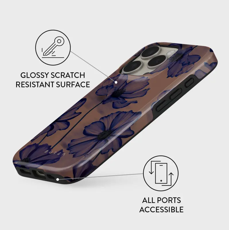 Burga Velvet Night - Apple iPhone 15 Pro Tough MagSafe Skyddsskal - 2881844