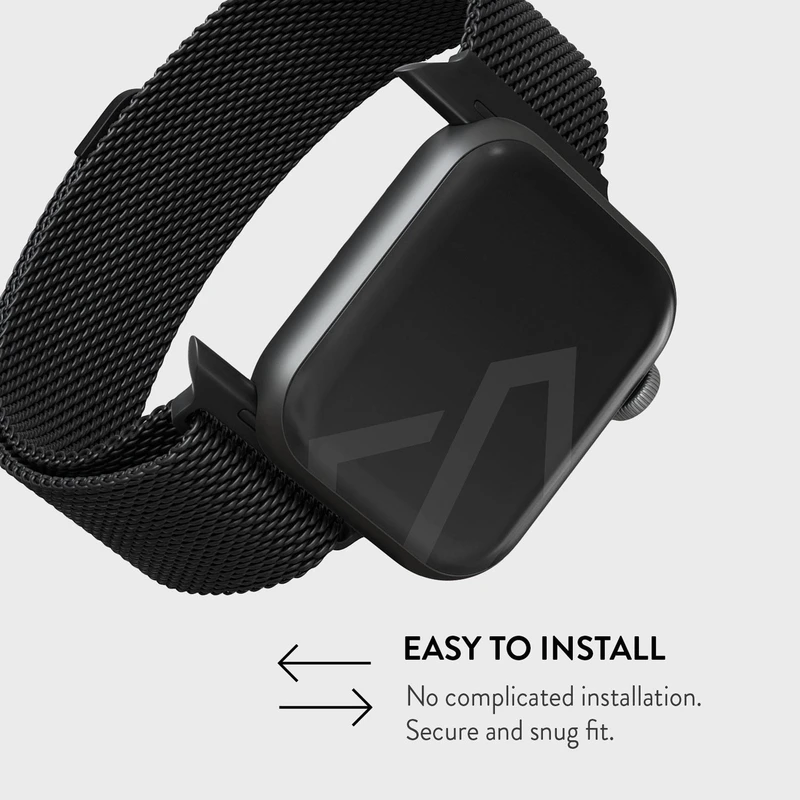 Burga Metal Mesh Black - Apple Watch 42/44/45/46/49mm Metallarmband - 2178229