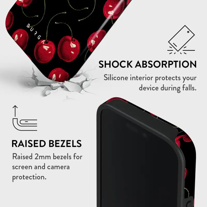 Burga Cherrybomb - Apple iPhone 15 Tough Skyddsskal - 2882954
