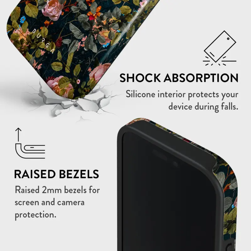 Burga Bloomy Garden - Apple iPhone 16 Tough Skyddsskal - 2936996