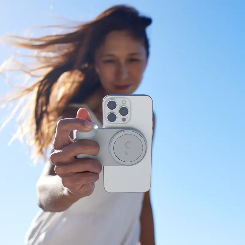 Shiftcam SnapGrip Pro Qi2 med batteri MagSafe-kompatibel Greige - 2949679