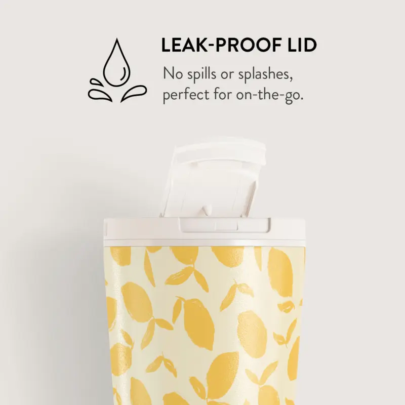 Burga Lemon Tart - Termosmugg med Lock-/Sugrörs set - 2950282