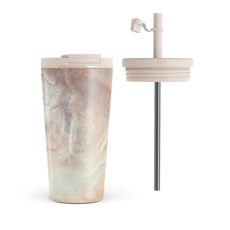 Burga Serene Sunset - Termosmugg med Lock-/Sugrörs set - 2950324