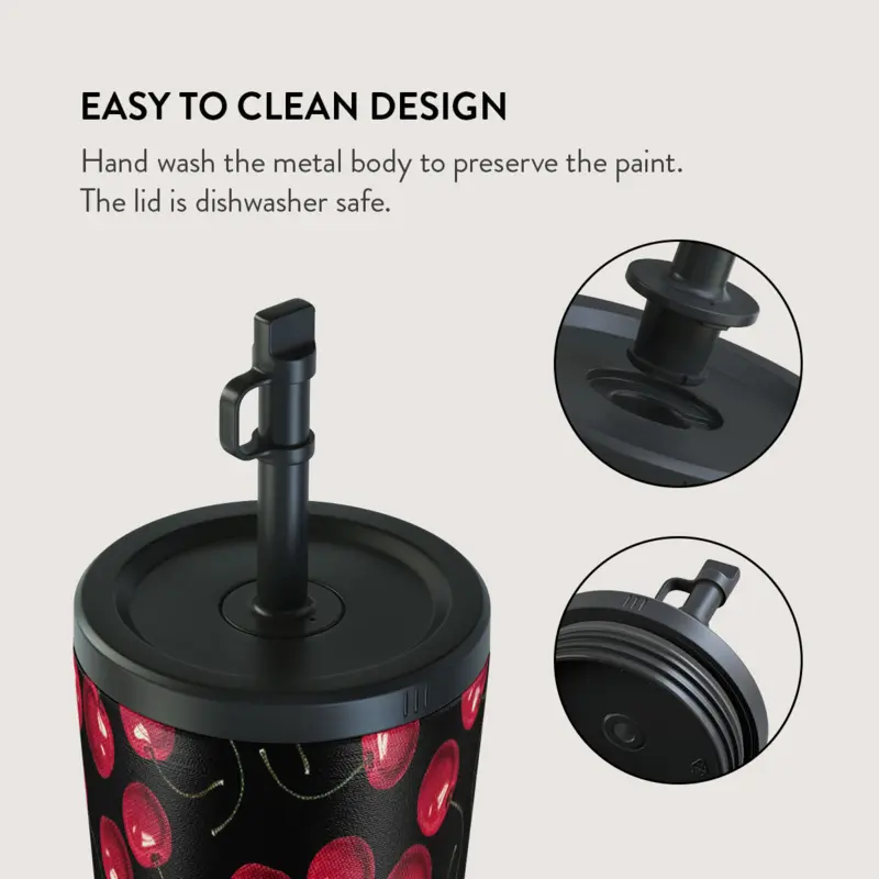 Burga Cherrybomb - Termosmugg med Lock-/Sugrörs set - 2950404