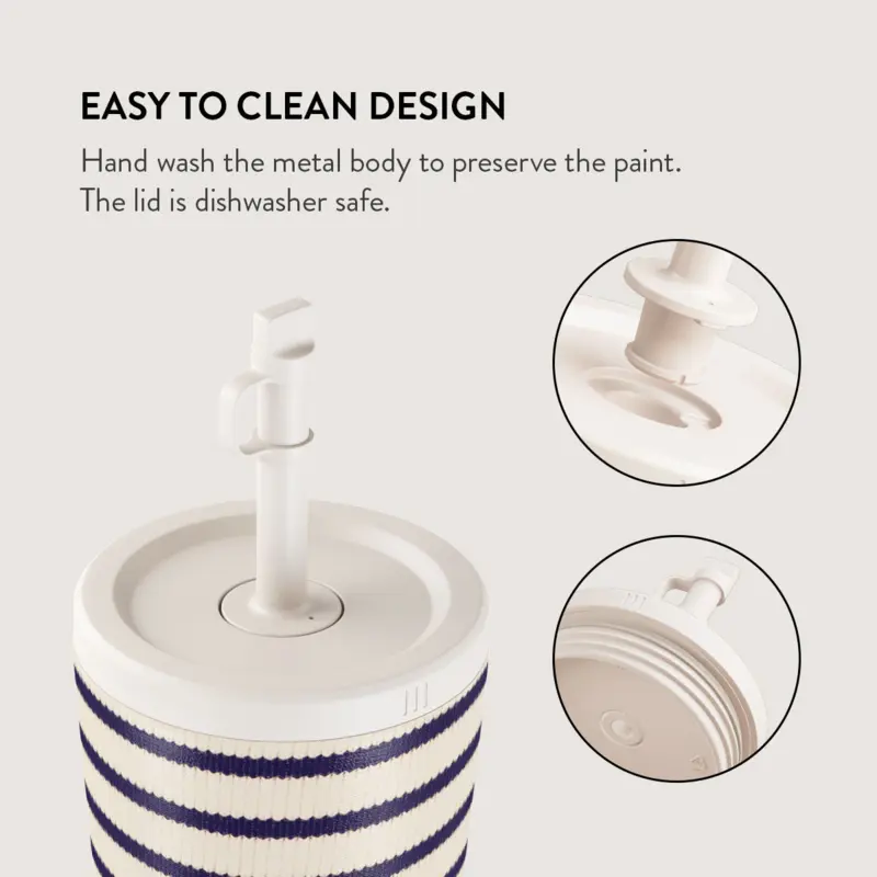 Burga Old Money - Termosmugg med Lock-/Sugrörs set - 2950468