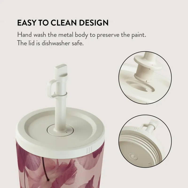 Burga Tender Kiss - Termosmugg med Lock-/Sugrörs set - 2950554