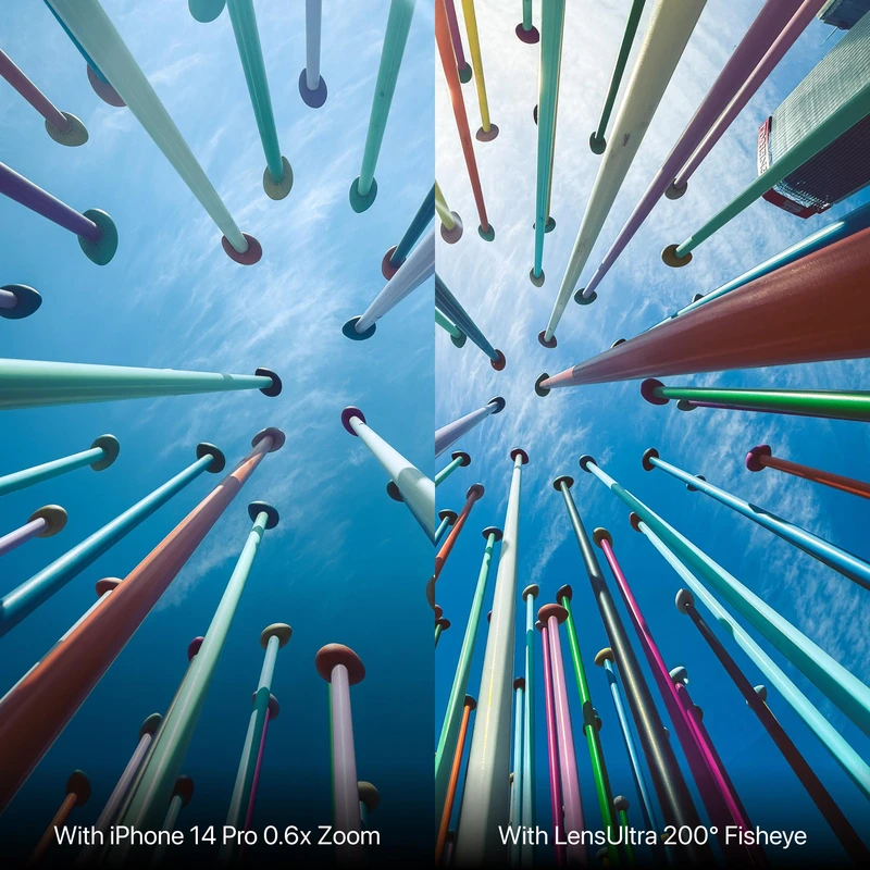 Shiftcam LensUltra 200° Fisheye S-fäste kompatibel Svart - 2966806