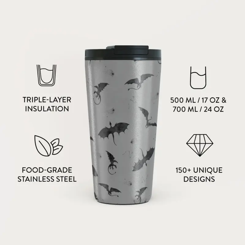 Burga Draco - Termosmugg med Lock-/Sugrörs set - 2974754